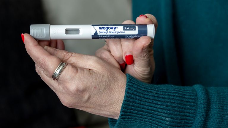 Dosage of Wegovy, a drug used for weight loss. Image: PA